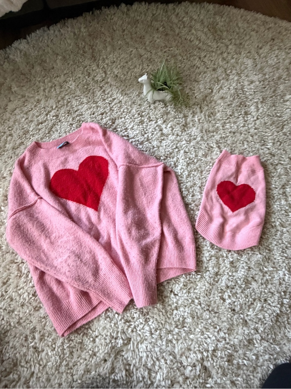 Soft knit sweater dog pet doggy mom matching outfits mom by CeCe Solid pink - Picture 3 of 7